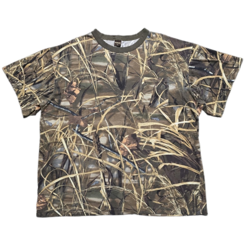 Vintage 90s Realtree Max-4 Camo Pocket T-Shirt Mens 3XL‎ USA